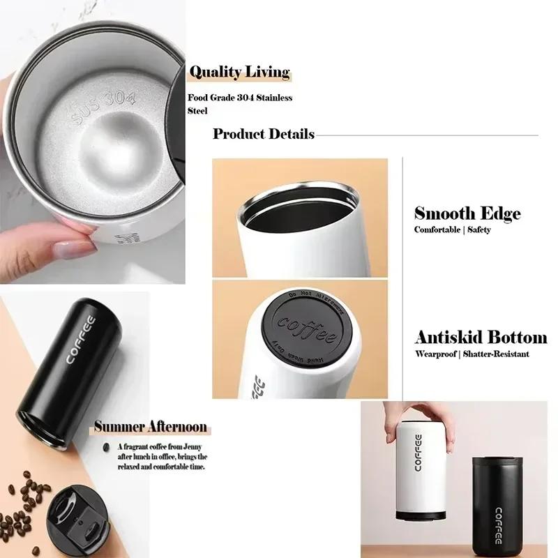 500ML Insulated Coffee Mug Cup Travel Stainless Steel Flask Vacuum Leakproof Thermo Bottles Espresso Thermos Bottle Coffeeware