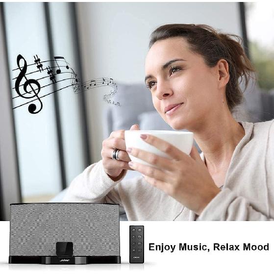 30 Pin Bluetooth Adapter, Wireless 30Pin Stereo Audio Adapter Bluetooth 5.0 Music Receiver for Bose Sounddock II 2 10 Lifestyle V35 135 Digital Music