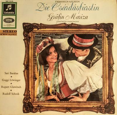 Disque vinyle EMMERICH KALMAN - Die Csardasfurstin / Grafin Mariza SMC83449 Columbia Allemagne Classique Occasion