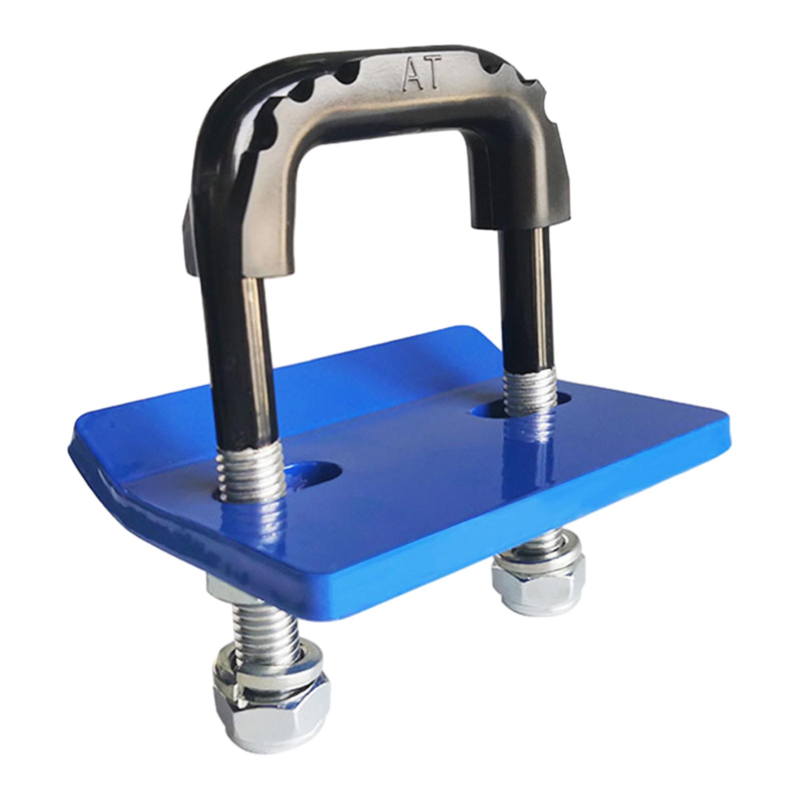 Anti-rattle clamp for trailer hitch tensioner for trailer hitch shell синий