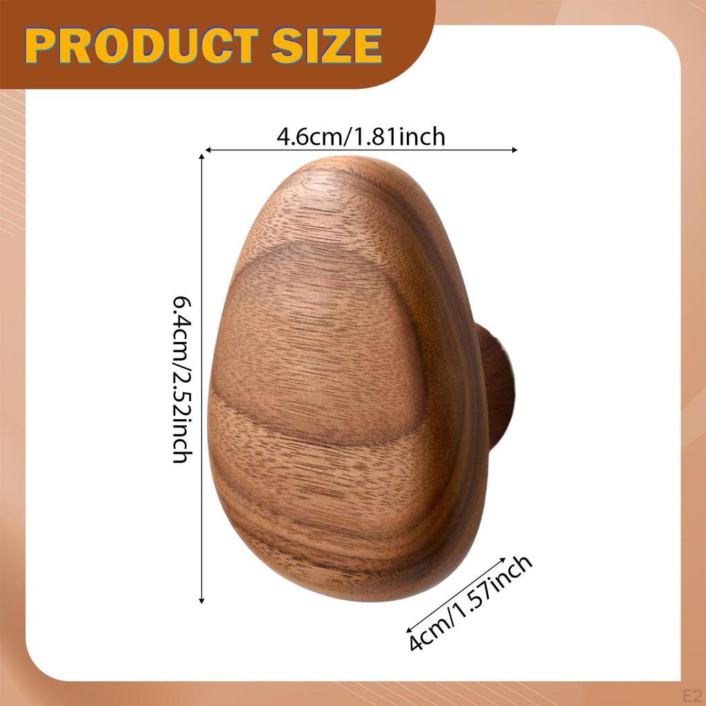 Wooden Coat Hook Decorative Utility Hat Organizer Storage Wall Hanger Key Holder for Closet