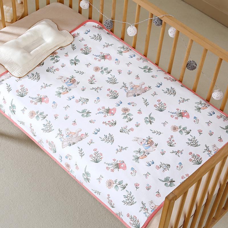 

Багаторазовий бавовняний дитячий пелюшковий килимок: Дихаючий, Непротікаючий Захисник Матраца 50x70 cm