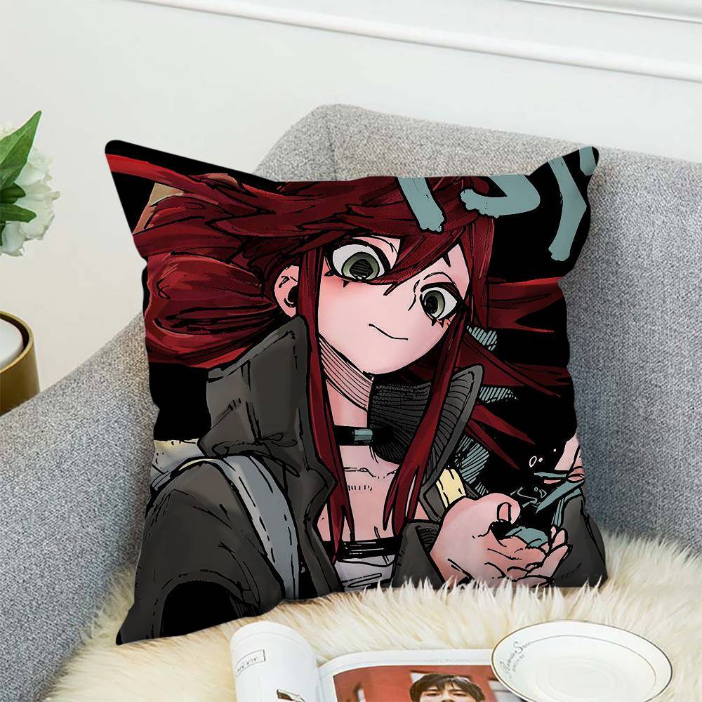 

Аниме Гачикакута Наволочка Двусторонняя печать Наволочка 45x45 Декоративные подушки Диван Домашний декор Мягкая наволочка 12x12Inch