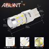 AGLINT T20 Single Bulb LED Back Lamp, Rear Fog Light, Backlight, 7440, 7443, W21W,