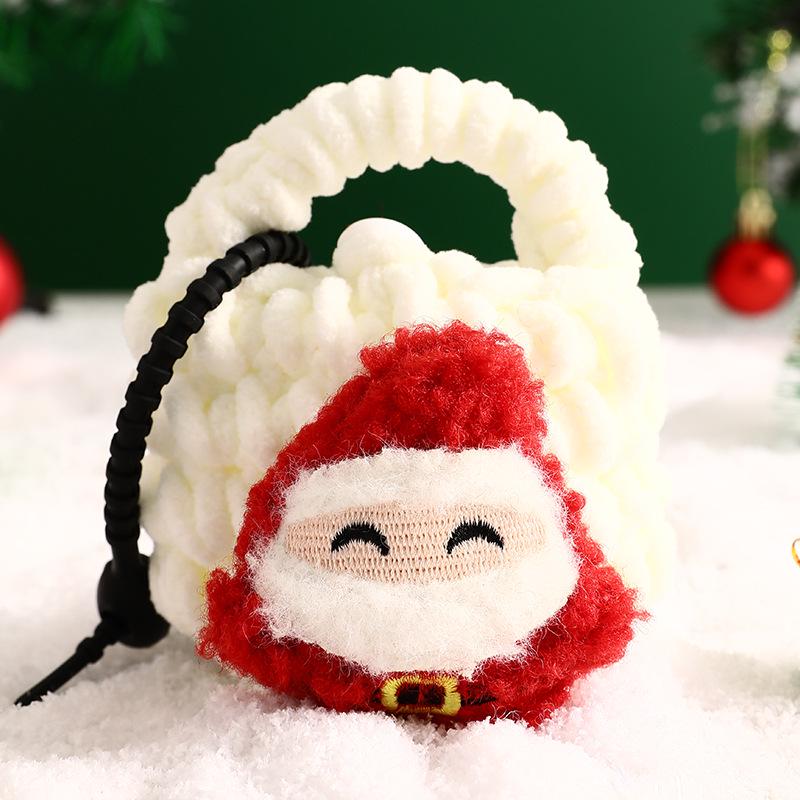 Authentic Plush Head-Tilt Christmas Keychain Decompression Doll - Small Pendant Ornament Gift