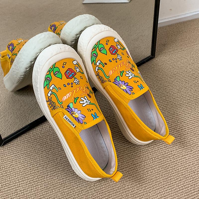 CRLAYDK Retro Women's Penny Printed Loafers Classic Driving Moccasins Casual Slip On Comfort Ladies Walking Flats Shoes