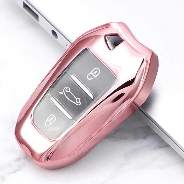 Peugeot Key Case Cover for 5008, 301, E2008 with Logo and Buckle