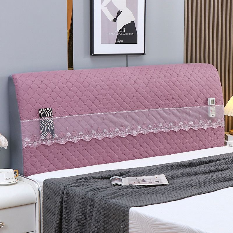 

Толстое стеганое полностью облегающее тканевое эластичное покрывало на прикроватную тумбочку Purple headboard 1.2 m (60cm high)