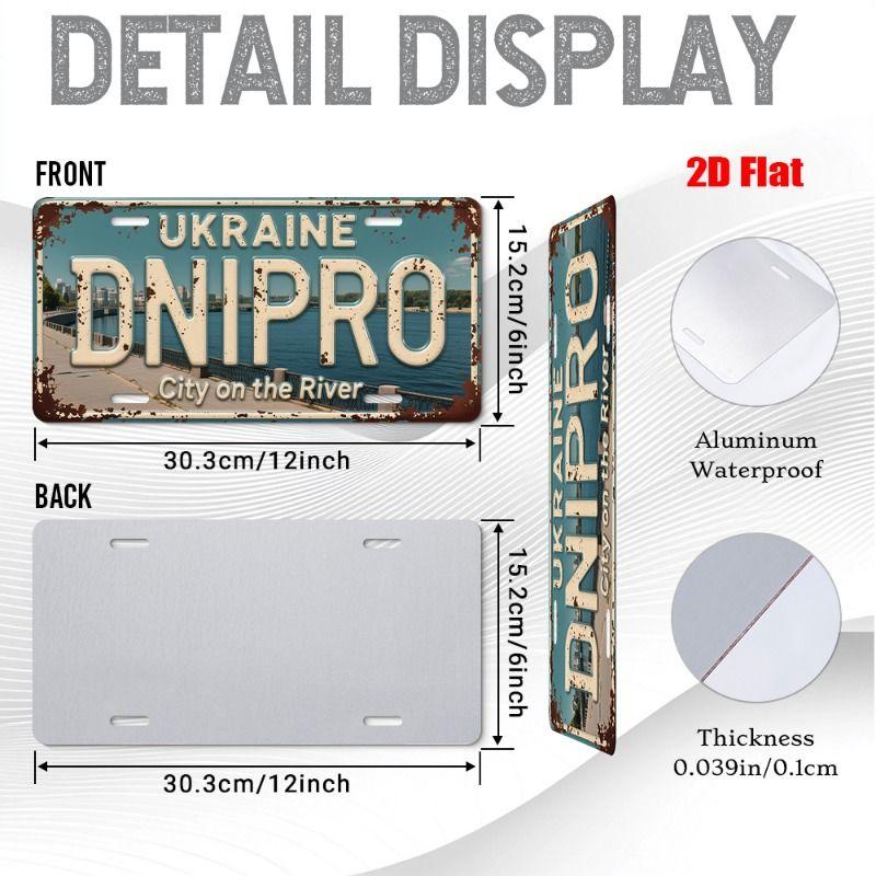 Urban City Theme Metal Tin Sign for Bar Garage Interior