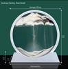 3D Flowing Sand Hourglass Ornament: Creative Decompression Art Gift for Home Decoration