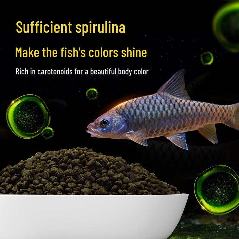 Dolphin Girolar High Protein Fish Food - Blue, Red, Gold Variants - Sinking, Color-Changing, Growth Formula for Bottom Feeders