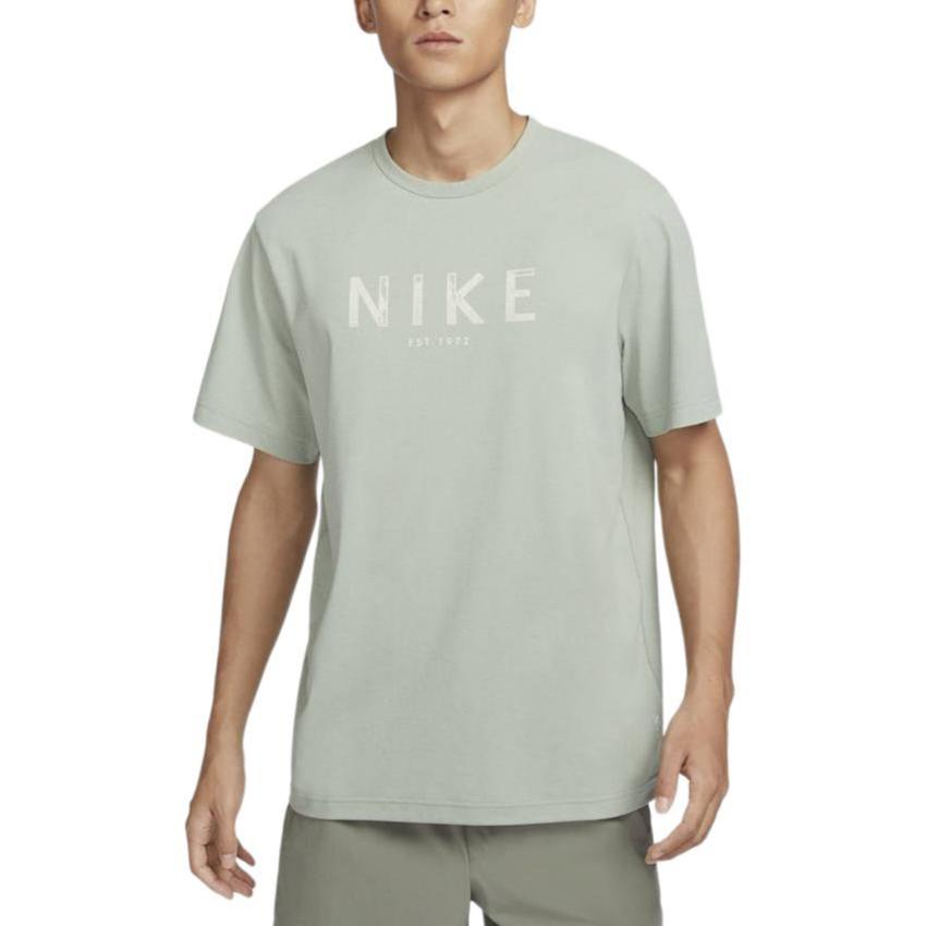 Nike Logo Round Neck Short Sleeve T-Shirt Men Tops Green ITS-HJ7008370