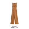 Spring 2025 Women's European & American Style Fashionable Comfortable Long Jumpsuit