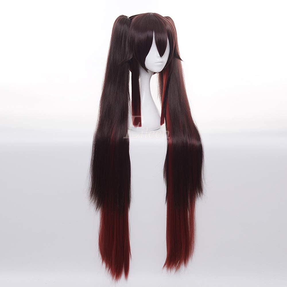 Genshin Impact Eileen Kurumi Cosplay Wig Costume with Net