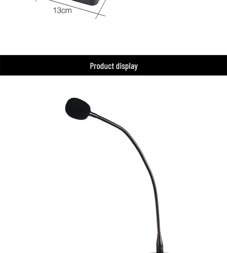 Desktop Wired Condenser Microphone for Teaching, Speech, and Broadcasting with Noise Reduction