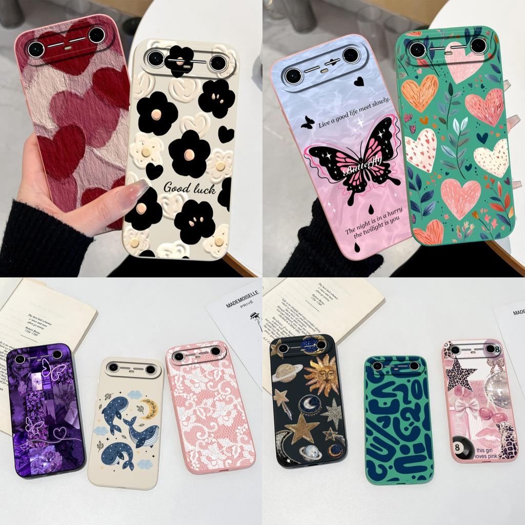 Voor Tecno Pova Slim / Spark Slim Telefoonhoes Olieverf Hart Liefde Mat Siliconen Hoesje Voor Tecno SparkSlim / PovaSlim Behuizing