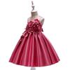 Elegant Girl Princess Dress Kids Tutu Gown Birthday Bow Flower Wedding Party Prom Clothes Formal Evening Vestidos