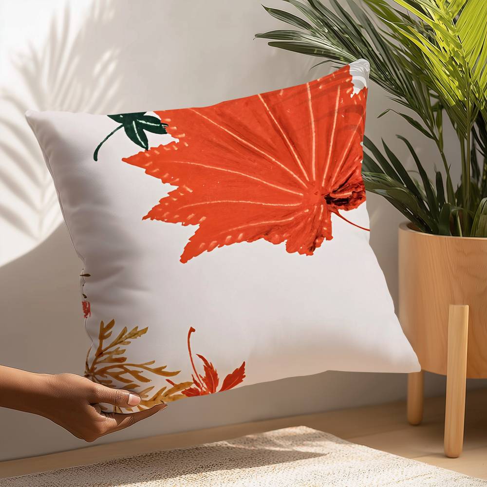 Japanese Artist Exhibition Pillow Case Plush Fabric Soft Pillowcase Double Sided Print Cushion Cover Household Gifts