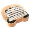 Kalimba Thumb Piano Maple Panda Music Instrument with Sticker for Children Beginner M‑7