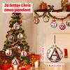 2D Christmas Decoration Pendant Christmas Tree Tag Theme Party Crafts Ornament