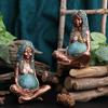 Attraktive Feine Verarbeitung Geschenk Kunstharz Heimdekoration Ornamente Mutter Erde Figur Dekor Ornament