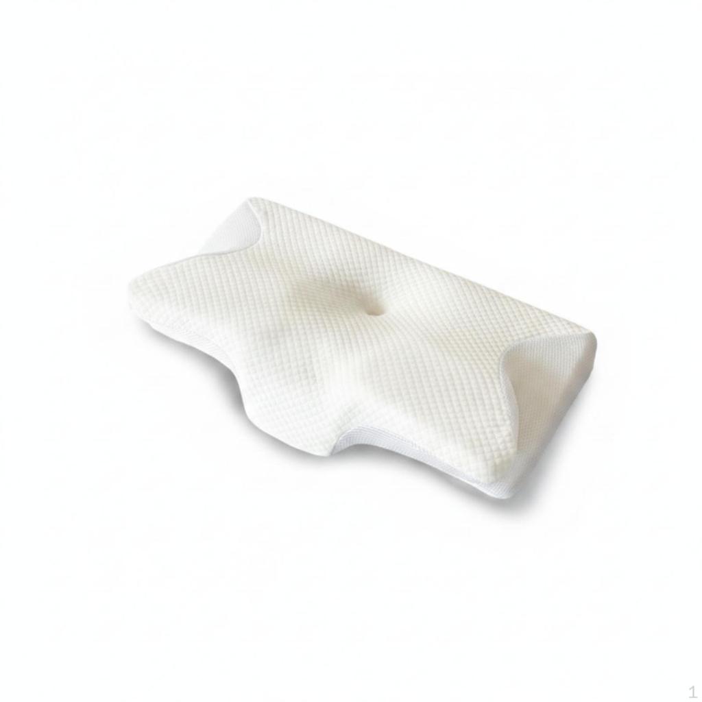 Neck Support Pillow Ergonomic with Memory Foam Contoured for Side Sleepers, Sleeping,
