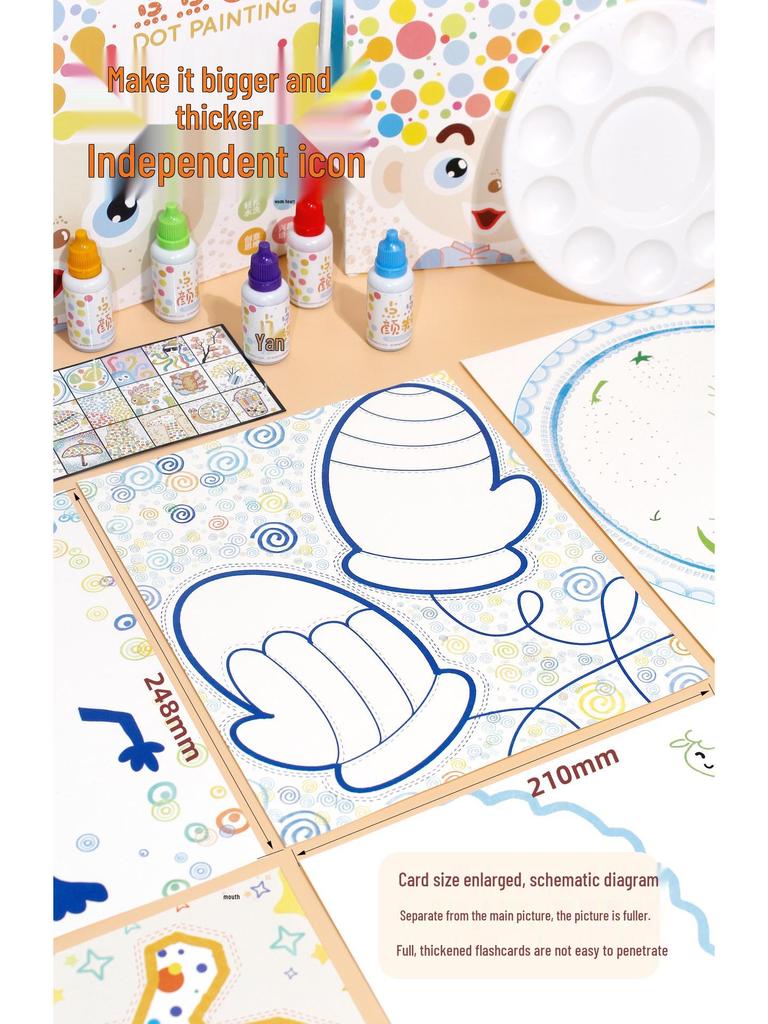 Dot Art Kids' Coloring Book: Pencil Control & Concentration Puzzle for Early Education