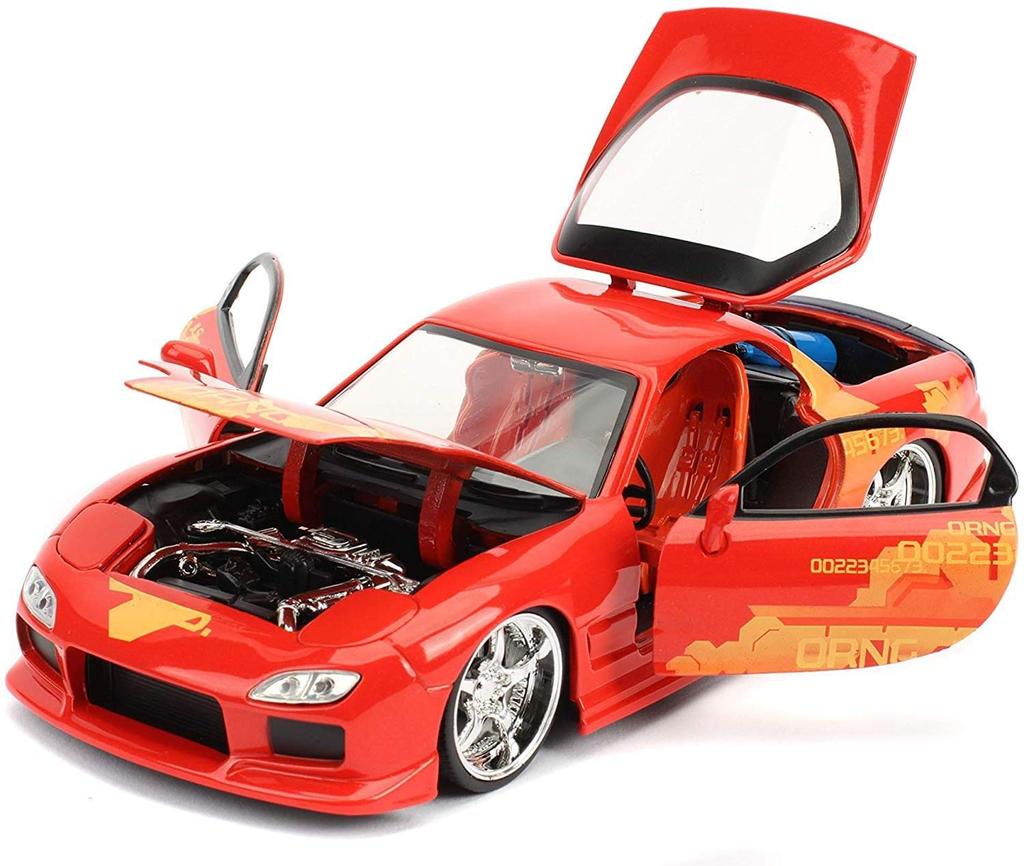 Jada TOYS JADA TOYS Mini Car Size ORANGE MAZDA Fast Furious 1/24 FAST&FURIOUS JULIUS'S RX-7 &