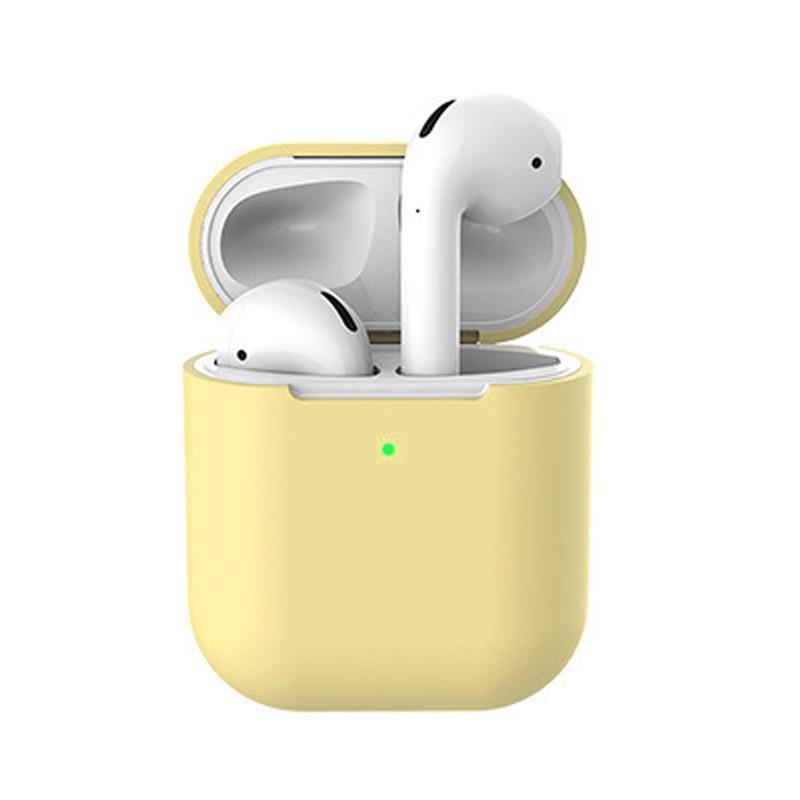 Silicone Protective Cover for AirPods 1st & 2nd Generation - Anti-Fall Soft Case