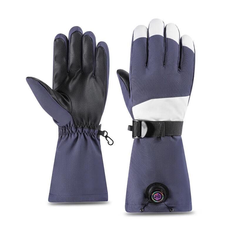 Xihong Windproof Waterproof Warm Ski Gloves with Knob Tightening