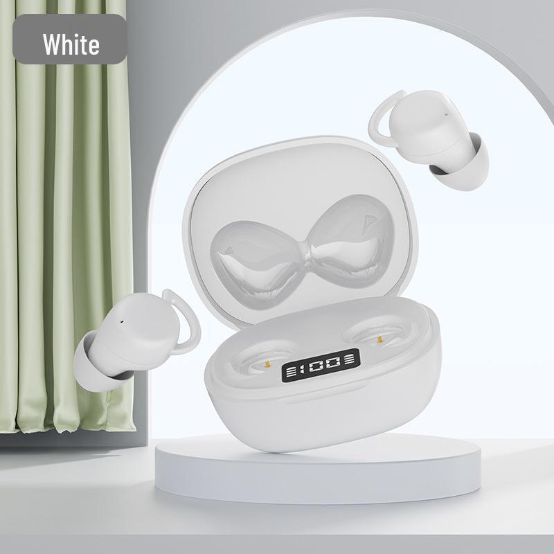 Smart Digital Display Noise-Cancelling Bluetooth Earphones for Sleep and Sports