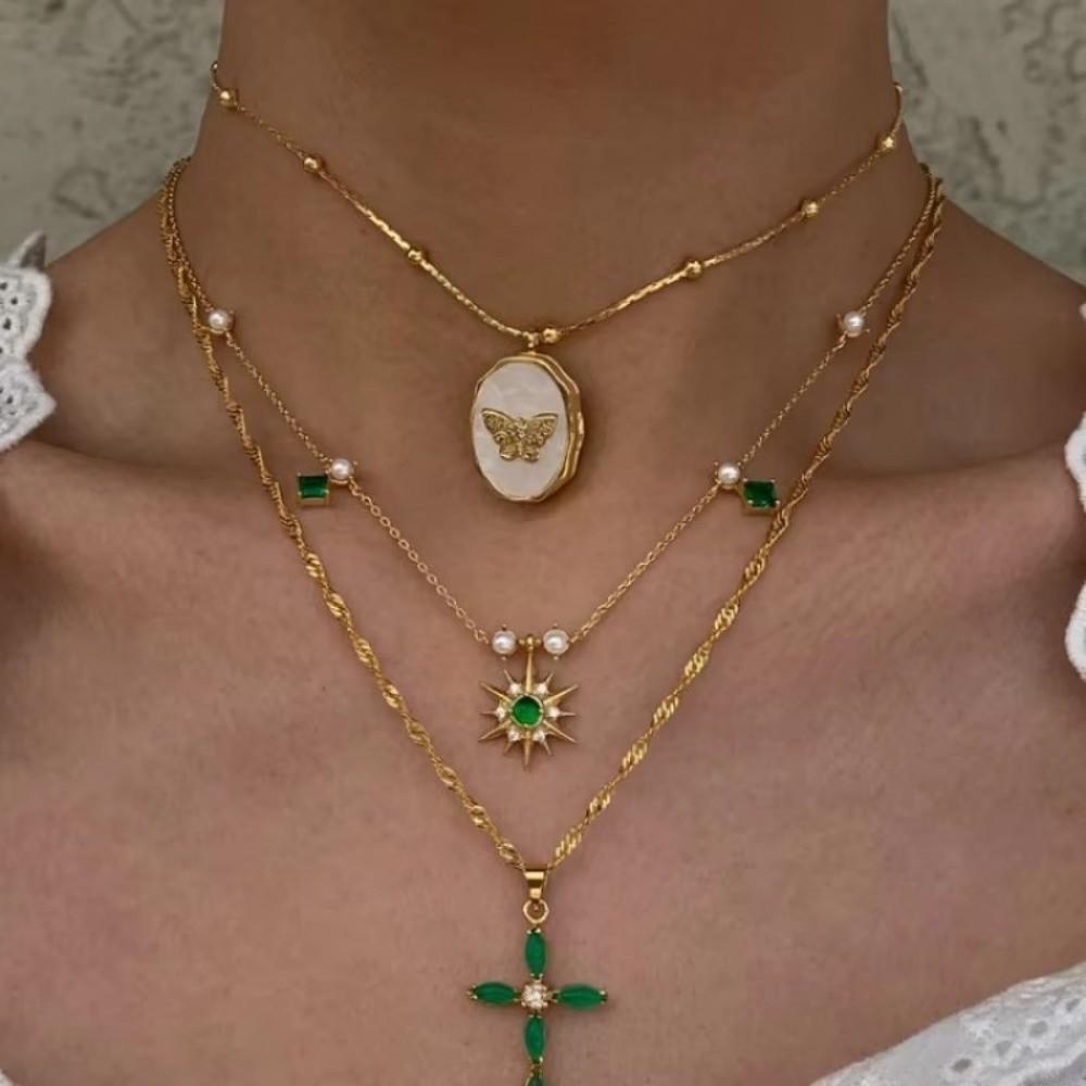 Zircon Photo Box Pendant Star Sun DIY Accessories Personalized Couple Chain Pendant Party Jewelry