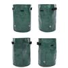 Saco de Cultivo de Batata Espessado de PE com Janela Visível Alças Duplas Saco de Plantio para Jardim para Vegetais Cenouras Verde 35x45