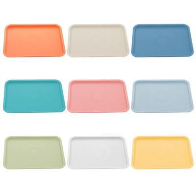 Plastic Tray Food Bread Pan Rectangular Storage Household Nordic PP Pallet Kitchen Supplies Hotel Service Tray
