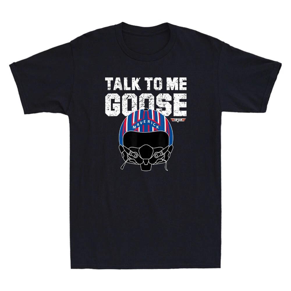 Talk To Me Goose Maverick Helmet Vintage Mens T-Shirt Lover Gift 3XL