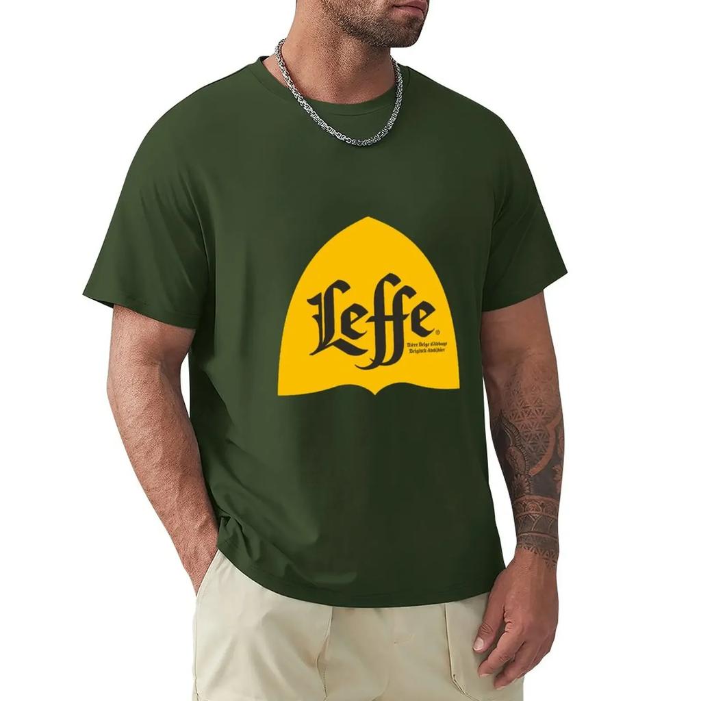 Leffe birra belga Maglietta top asciugatura rapida moda coreana Uomo maglietta in cotone