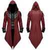 Medeltida Assassin Spel Assassins Creed Cosplay Kostym Edward Streetwear Huvjacka Ytterkläder Halloweenfest Kläder
