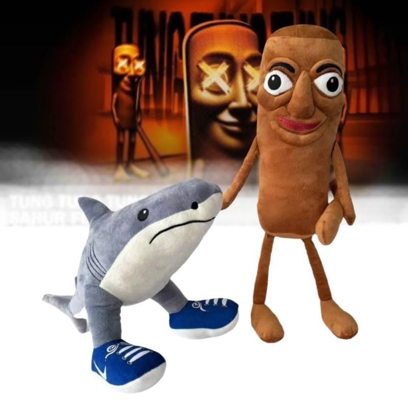 Tung Tung Tung Sahur Stuffed Toy Parody Doll Short Plush Material For Gift Ideas
