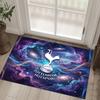 Tottenham Hotspur Design Crystal Velvet Carpet Cozy Non?Slip Printed Rug For Bedroom Living Room Entrance