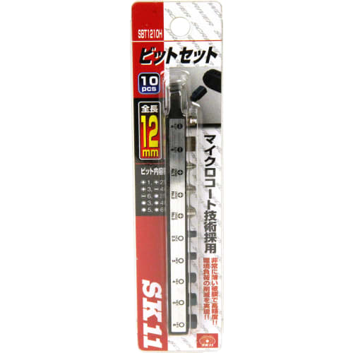 SK11 (SK11) Short Ultra Short 12mm Bit Set 10Pcs SBT1210H