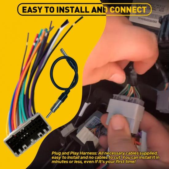 For Dodge Ram 1500 2500 3500 Car 2002-2009 Radio Stereo Harness Antenna Adapter