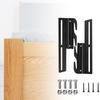 2/4Pcs Bed Frame Conversion Bracket with Hardware Bolt-On to Hook-On Headboard Adapter Bracket Bed Rail Hook Plate Adapter Headboard Attachment Kit