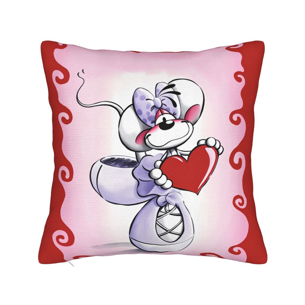 Pillow Case Cartoon Diddl Diddlina   Soft  Pillow Cover For Living Room Sofa Novelty Pillowcases
