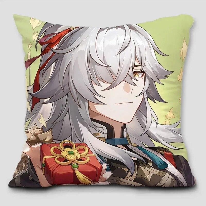 Anime Honkai Impact Pillow Cover Cosplay Cute Comic Print Cushion Cover Sofa Bedroom Home Decoration Pillow Cover