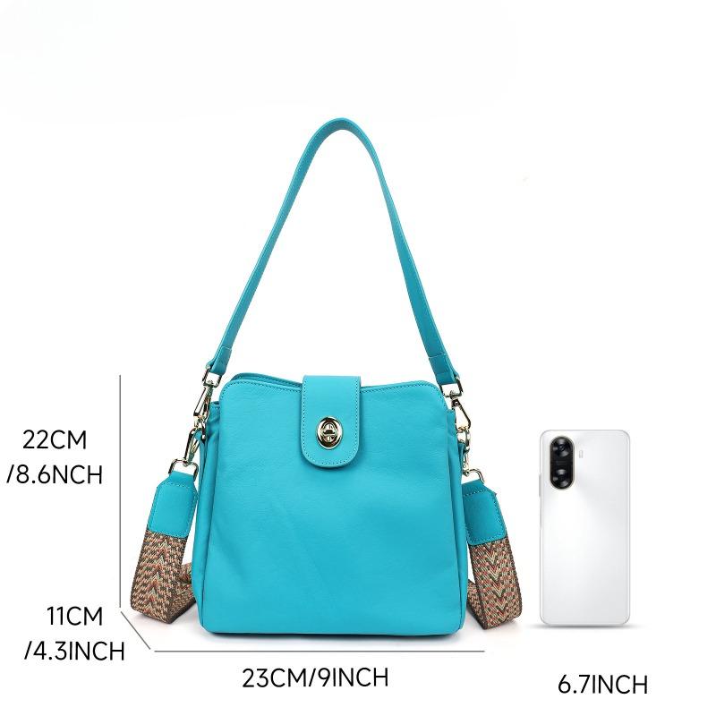 Genuine Leather Single-shoulder Bag Versatile for Women,Crossbody Bag Fashionable and Trendy Women's Bag