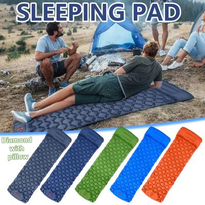 Outdoor Foot TPU Inflatable Cushion Single Portable Camping Picnic Beach Mat