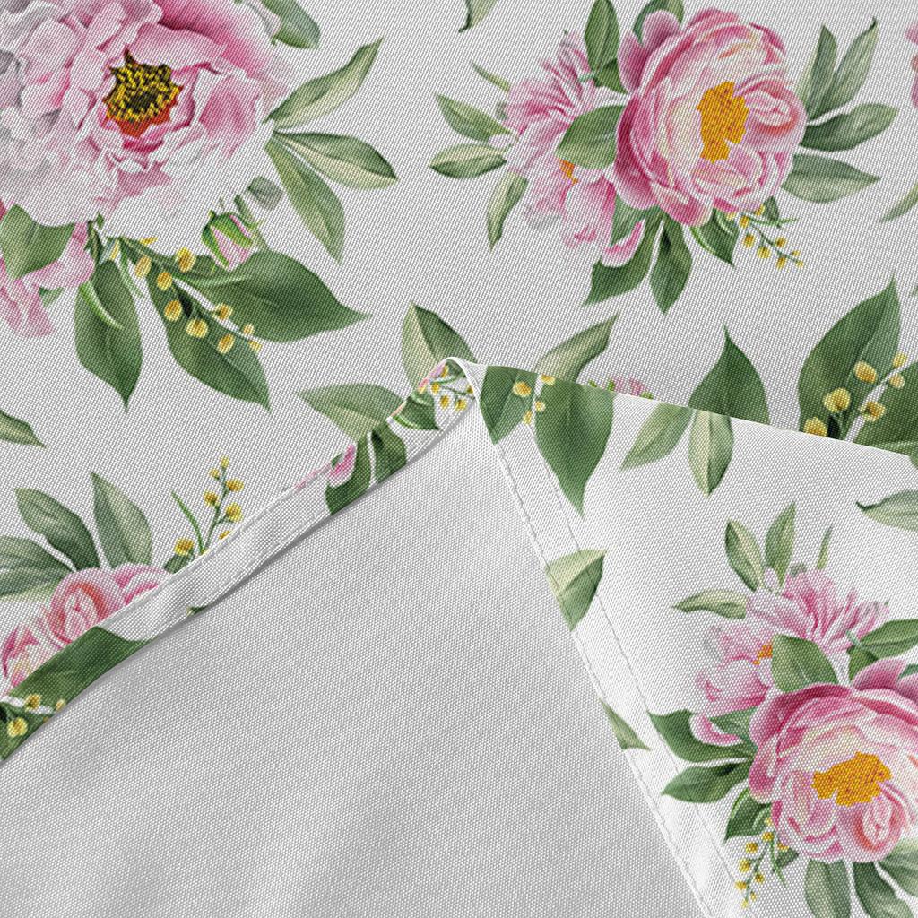 Mantel Redondo con Textura de Patrón Vintage Flor de Hibisco Decoración de Cocina Impermeable Cubierta para Mesa de Comedor/Café