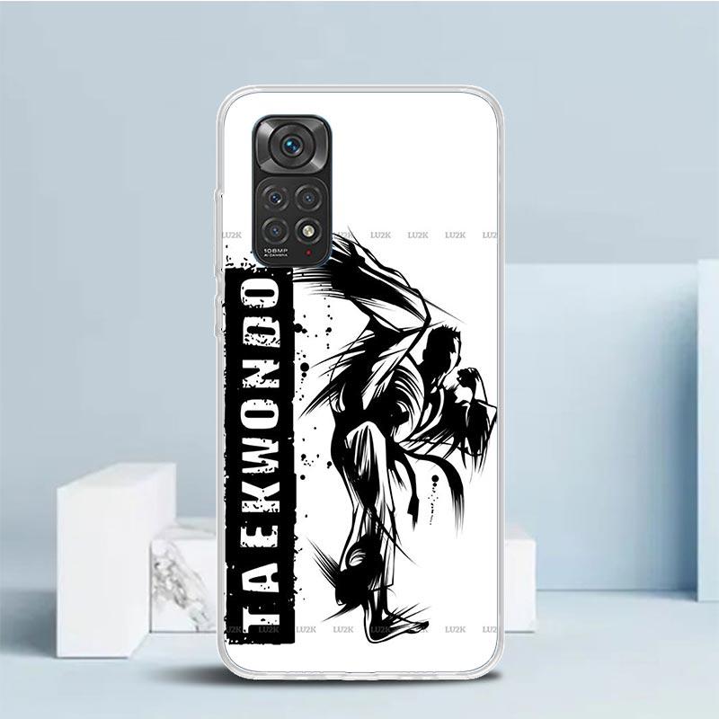Kungfu Taekwondo Phone Case For Xiaomi Redmi Note 15 14 14S 13 12S 12 Pro Plus 11S 11 11T 11E 10S 10 + Soft TPU Back Cover Redmi