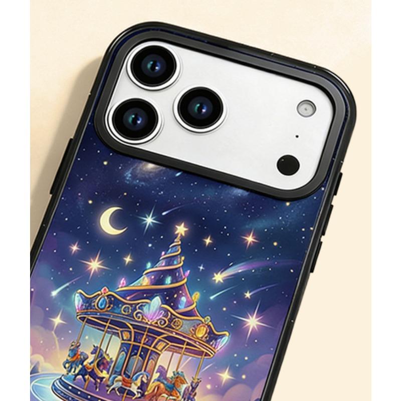Carousel IPhone 17Promax Phone Case 16pro All Inclusive Hard Case 15pro Anti Drop Protective Case