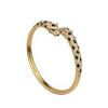 925 Silver CNC Leopard Head Bracelet with Fashionable and High End Opening, Double Headed Spot Set with Diamond Cheetah